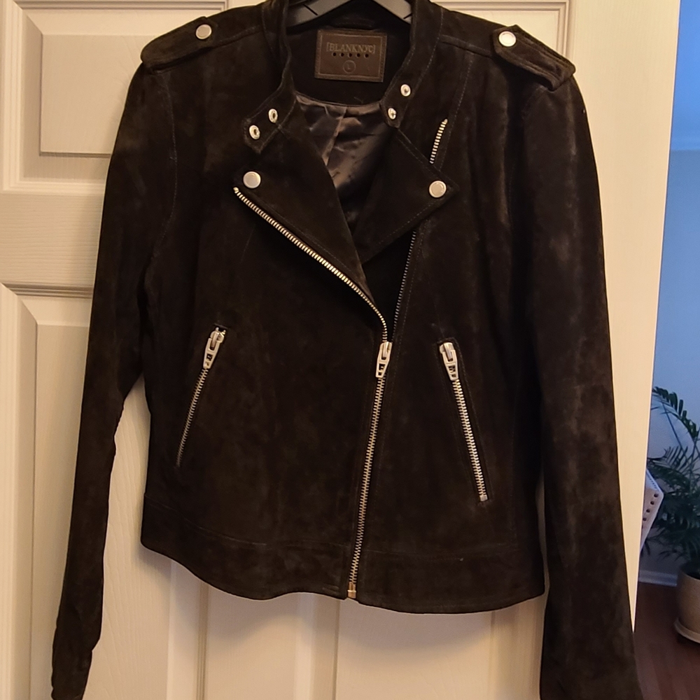 BlanketNYC Real Suede Jacket. Chocolate color  size large